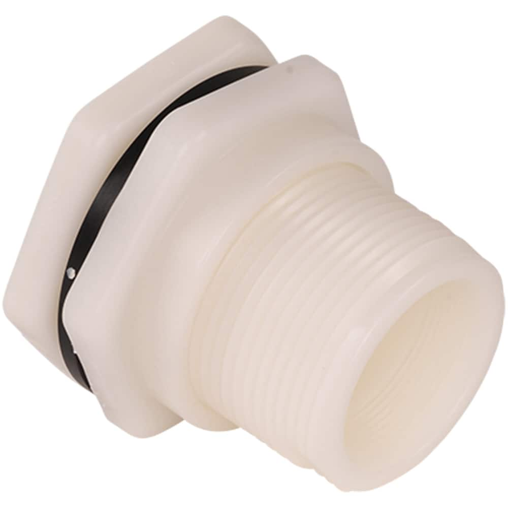 Hayward - Plastic Pipe Fittings; Type: Bulkhead Fitting ; Fitting Size: 4 (Inch); End Connections: FNPT x FNPT ; Material: Polypropylene ; Schedule: 80 ; Maximum Pressure (psi): 150.00 - Exact Industrial Supply