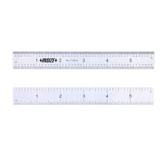 Insize USA LLC - Steel Rules; Length (Inch): 24 ; Graduation Style: 4R ; Flexibility: Rigid ; Width (Decimal Inch): 1.1020 ; Width (Inch): 1-7/64 ; Material: Stainless Steel - Exact Industrial Supply