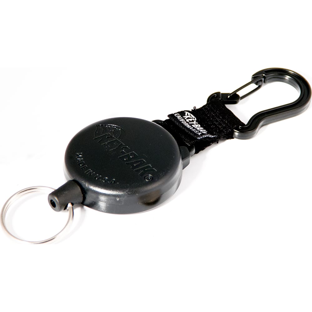 Key-Bak - Key Control; Type: Retractable Key Chain ; Number of Keys: 15 ; Color: Black ; Width (Inch): 1 - Exact Industrial Supply