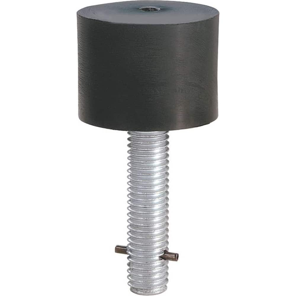 Rockwood - Stops; Type: Floor Stop ; Finish/Coating: Black ; Projection: 1-1/2 (Inch); Mount Type: Floor - Exact Industrial Supply