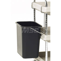 Metro - Cart Accessories; Media Type: Utility Bin & Holder ; For Use With: Metro Deep Ledge BC2030 Utility Cart ; Color: Black ; Width: 21.2500 ; Height (Decimal Inch): 27.500000 ; Material: Plastic/Steel - Exact Industrial Supply