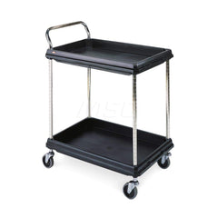 Metro - Carts; Type: Utility ; Load Capacity (Lb.): 300.000 ; Number of Shelves: 2 ; Width (Inch): 21-1/2 ; Length (Inch): 33-3/4 ; Height (Inch): 33-1/4 - Exact Industrial Supply