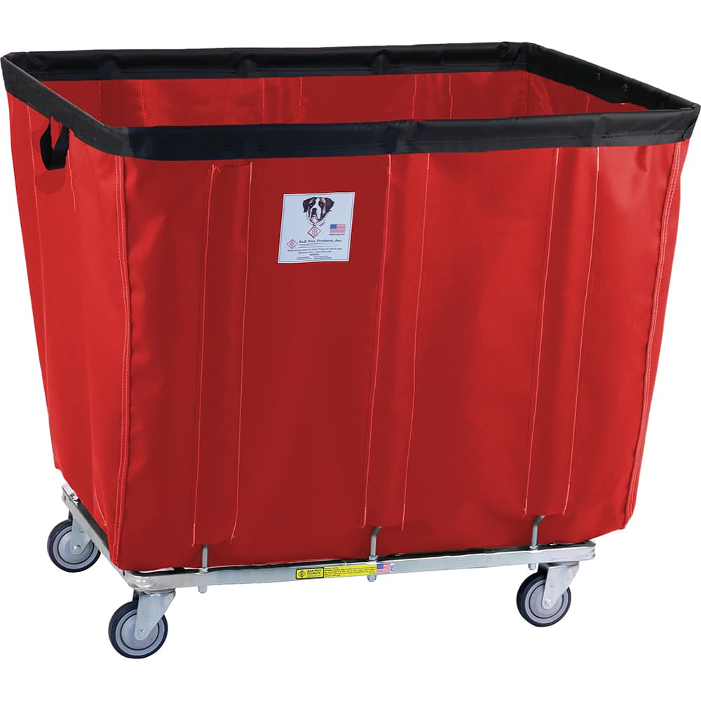 R&B Wire Products - 16 Bushel 800 Lb Heavy Duty 18 oz Vinyl Basket Truck - Exact Industrial Supply