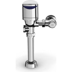 Zurn - Automatic Flush Valves; Type: Top Mount Battery Sensor ; Style: Dual-Flush ; Gallons Per Flush: 1.6/1.1 ; Pipe Size: 1-1/2 (Inch); Spud Coupling Size: 1-1/2 (Inch); Cover Material: Brass - Exact Industrial Supply