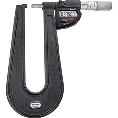 Starrett - Electronic Outside Micrometers; Type: Wireless Electronic Sheet Metal Micrometer ; Minimum Measurement (Decimal Inch): 0 ; Minimum Measurement (mm): 0 ; Maximum Measurement (mm): 25 ; Maximum Measurement (Decimal Inch): 1 ; Thimble Type: Frict - Exact Industrial Supply