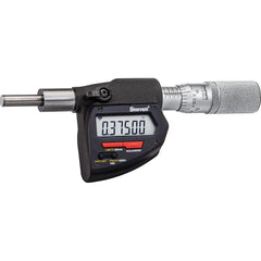 Starrett - Electronic Micrometer Heads; Minimum Measurement (Inch): 0 ; Minimum Measurement (mm): 0 ; Minimum Measurement (Decimal Inch): 0 ; Maximum Measurement (Inch): 1 ; Maximum Measurement (Decimal Inch): 1 ; Maximum Measurement (mm): 25 - Exact Industrial Supply