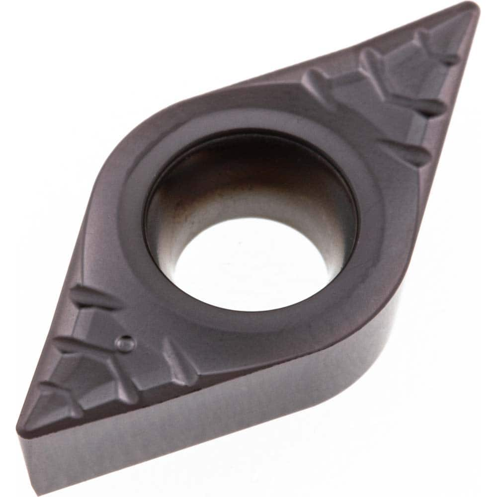 DCGT32.51FN-ACB AK20 Carbide Turning Insert Uncoated, Neutral, 9.67mm Long, 9.53mm Inscribed Circle, 0.4mm Corner Radius, 3.97mm Thick, 55° Diamond