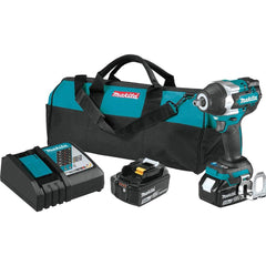 Makita - Electric Impact Wrenches & Ratchets; Amperage: 5 ; Handle Type: Pistol Grip ; Drive Size (Inch): 1/2 ; Speed (RPM): 0-2200 ; Torque (N/m): 700 ; Torque (Ft/Lb): 520 - Exact Industrial Supply