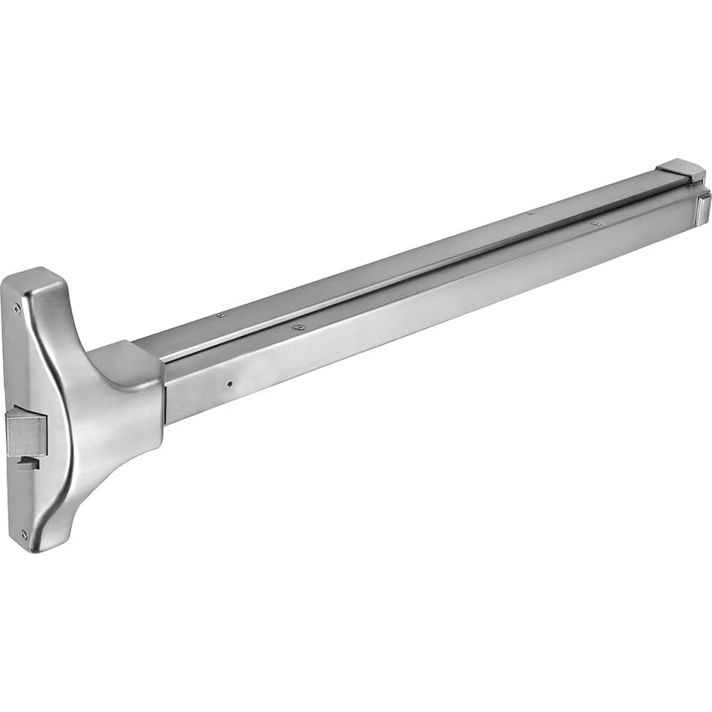 Yale - Vertical Bars; Type: Surface Vertical Rod Exit Device ; Rating: Non Fire Rated ; Hand: RH field reversible ; Finish/Coating: Aluminum Painted ; Minimum Door Width: 30 (Inch); Maximum Door Width: 36.000 (Inch) - Exact Industrial Supply