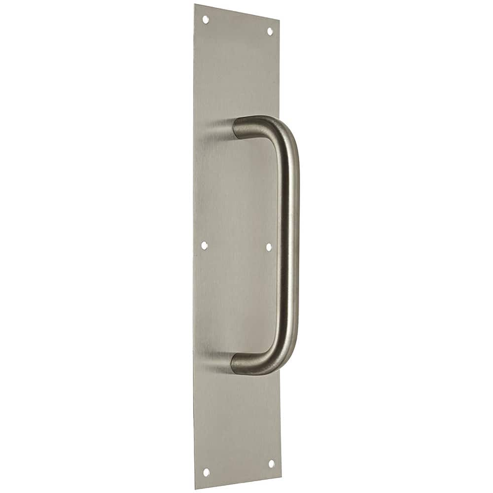 Rockwood - Door Pulls; Overall Length (Inch): 16 ; Finish/Coating: Satin Stainless Steel ; Grip Length: 4 (Inch) - Exact Industrial Supply