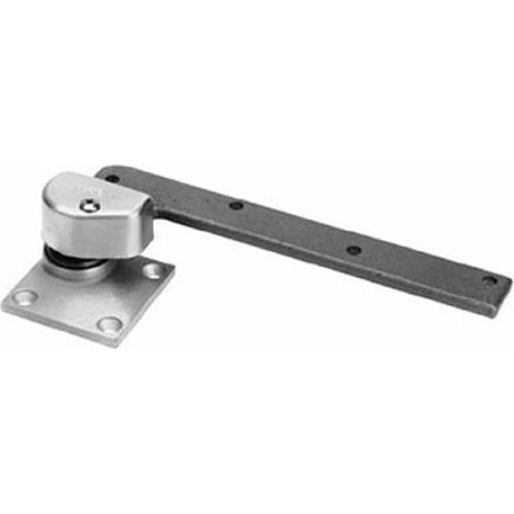 Rixson - Pivot Hinges; Finish/Coating: Satin Chrome ; Material: Brass ; Type: Offset Hung Regular Standard-Duty Pivot ; Hand: Right Hand ; Leaf Height: 4-1/4 (Inch); Length (Inch): 9-5/8 - Exact Industrial Supply