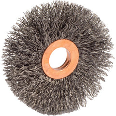 3″ Small Diameter Crimped Wire Wheel, .014″ Steel Fill, 5/8″ Arbor Hole - Caliber Tooling