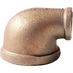 Merit Brass - Brass & Chrome Pipe Fittings Type: Reducing Elbow Fitting Size: 1-1/2 x 1-1/4 - Caliber Tooling