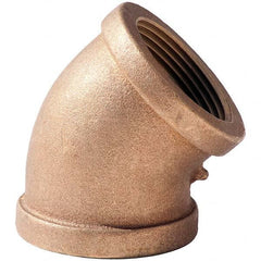 Merit Brass - Brass & Chrome Pipe Fittings Type: 45 Elbow Fitting Size: 3 - Caliber Tooling