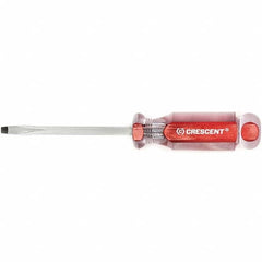 Crescent - Slotted Screwdrivers Tool Type: Screwdriver Overall Length Range: 7" - 9.9" - Caliber Tooling