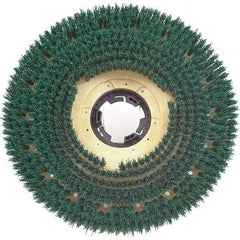 Floor Pads, Bonnets & Screens; Type: Heavy Duty Scrub Brush; Pad Diameter: 15 in; Pad Color: Green; Grit Grade: Coarse; Machine Size (Inch): 17; Trim Length (Inch): 1-1/2; Included Accessories: Clutch Plate; Applications: Aggressive & General Scrubbing; A