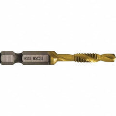 Greenlee - Combination Drill & Tap Sets Minimum Thread Size (mm): M5x0.80 Maximum Thread Size (mm): M5x0.80 - Caliber Tooling