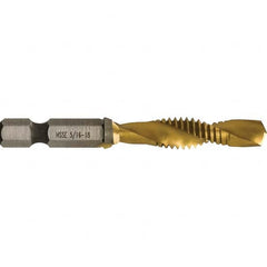 Greenlee - Combination Drill & Tap Sets Minimum Thread Size (Inch): 5/16-18 Maximum Thread Size (mm): M8x1.25 - Caliber Tooling