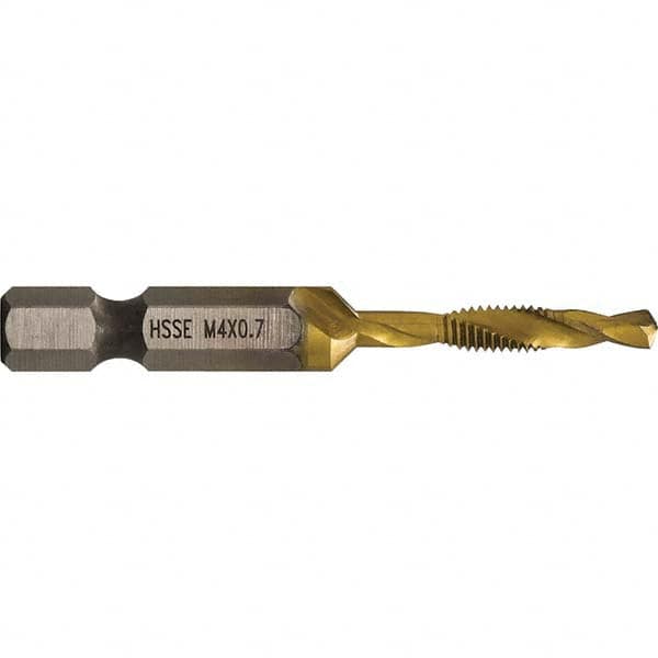 Greenlee - Combination Drill & Tap Sets Minimum Thread Size (mm): M4x0.70 Maximum Thread Size (mm): M4x0.70 - Caliber Tooling