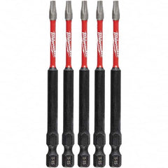 Milwaukee Tool - Power & Impact Screwdriver Bits & Holders Bit Type: Torx Torx Size: T15 - Caliber Tooling