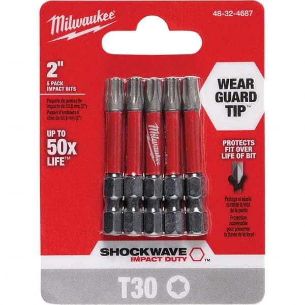 Milwaukee Tool - 1/4" Hex T30 Torx Impact Ready Bit - Caliber Tooling