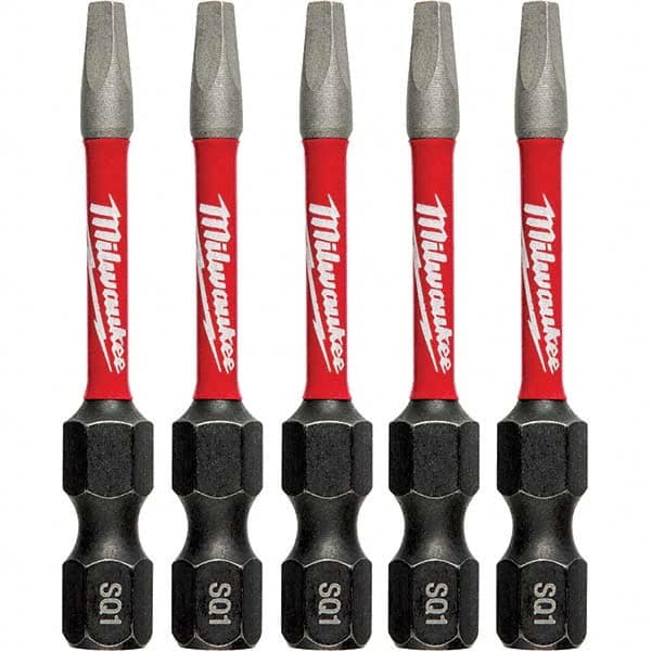 Milwaukee Tool - 1/4" Hex #1 Square Impact Ready Bit - Caliber Tooling