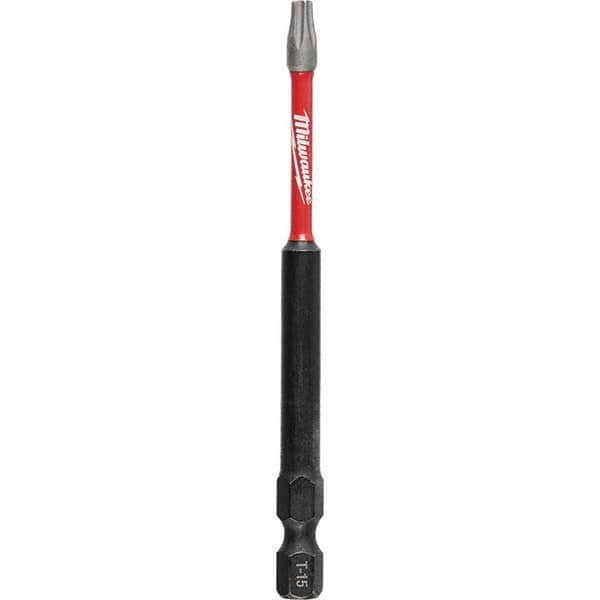 Milwaukee Tool - 1/4" Hex T15 Torx Impact Ready Bit - Caliber Tooling