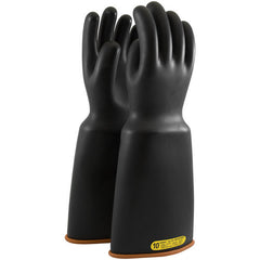 ‎159-2-18/9 - Novax - Natural Rubber Insulating Glove - Class 2 - 18″ - Black/Orange - Bell Cuff - Exact Industrial Supply