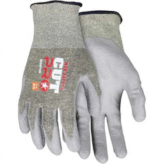 MCR Safety - Size XL, ANSI Cut Lvl A5, Puncture Lvl 2, Abrasion Lvl 3, Polyurethane Coated Cut Resistant Gloves - Caliber Tooling