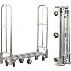 New Age Industrial - 1,500 Lb Capacity Aluminum Folding Utility Cart - Caliber Tooling