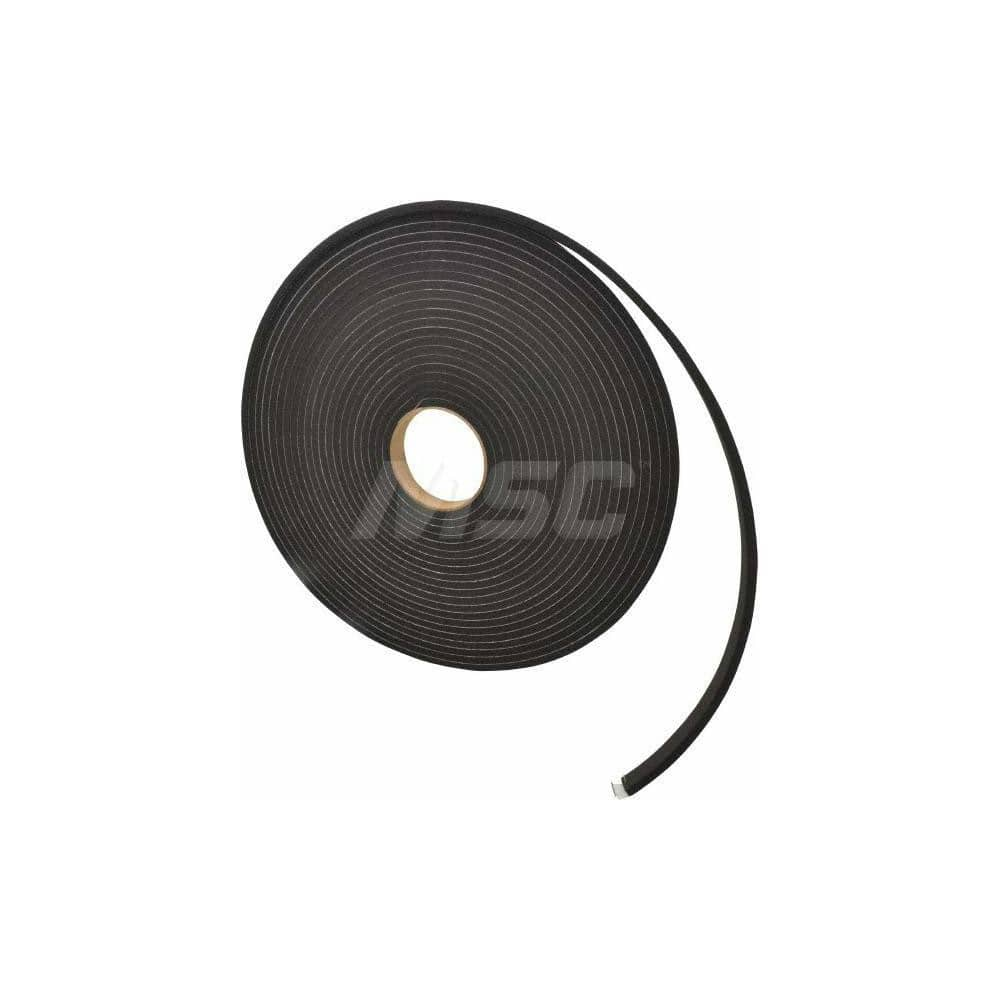 Neoprene EPDM & SBR Foam: 1/4″ Thick, 2″ Wide, Black Adhesive & PSA Backing