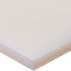 USA Sealing - 4' x 3" x 1" Semi-Clear White Polypropylene Rectangular Bar - Caliber Tooling