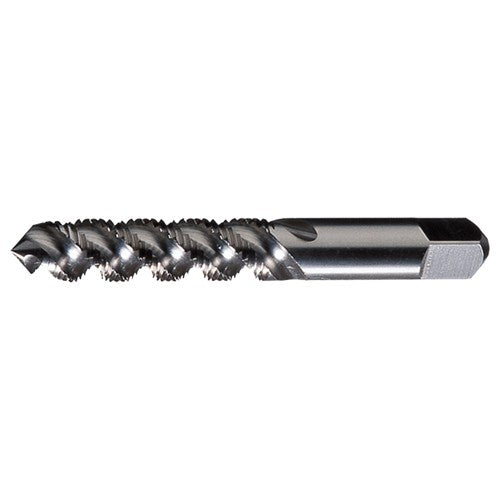 M6x1.0 3 Flute D5 HSS High Helix Plug Chamfer General Purpose High-Spiral Tap- Bright - Exact Industrial Supply