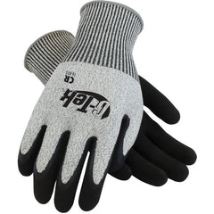 ‎16-815/M Coated Gloves w/Polykor - G-Tek PolyKor - S&P 13G Shell - DD Black Latex MicroSurface Grip - A3 - Exact Industrial Supply