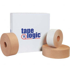 Tape Logic - Pack of (10) 450' Rolls 3" White Water Activated Adhesive Packaging Tape - Caliber Tooling