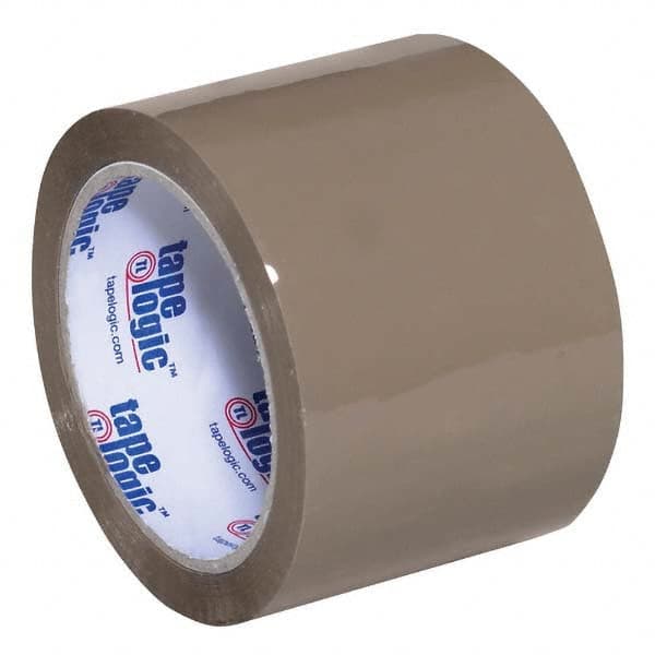 Tape Logic - Pack of (6) 55 Yd Rolls 3" Tan Acrylic Adhesive Packaging Tape - Caliber Tooling