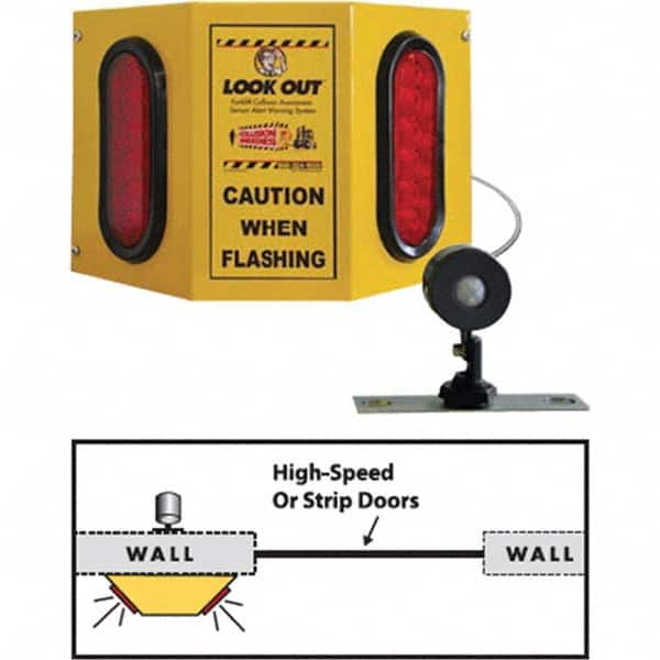 TAPCO - Auxiliary Lights Type: Forklift Warning Light Voltage: 110 VAC to 24VDC - Caliber Tooling