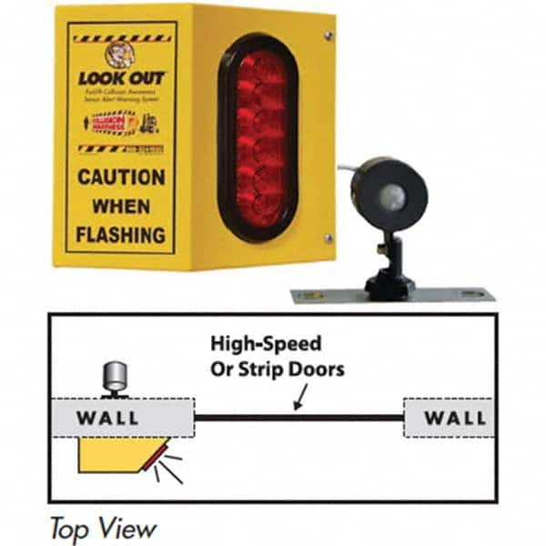 TAPCO - Auxiliary Lights Type: Forklift Warning Light Voltage: 110 VAC to 24VDC - Caliber Tooling