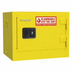 Strong Hold - Safety Cabinets Hazardous Chemical Type: Flammable and Combustible Liquids Color: Yellow - Caliber Tooling