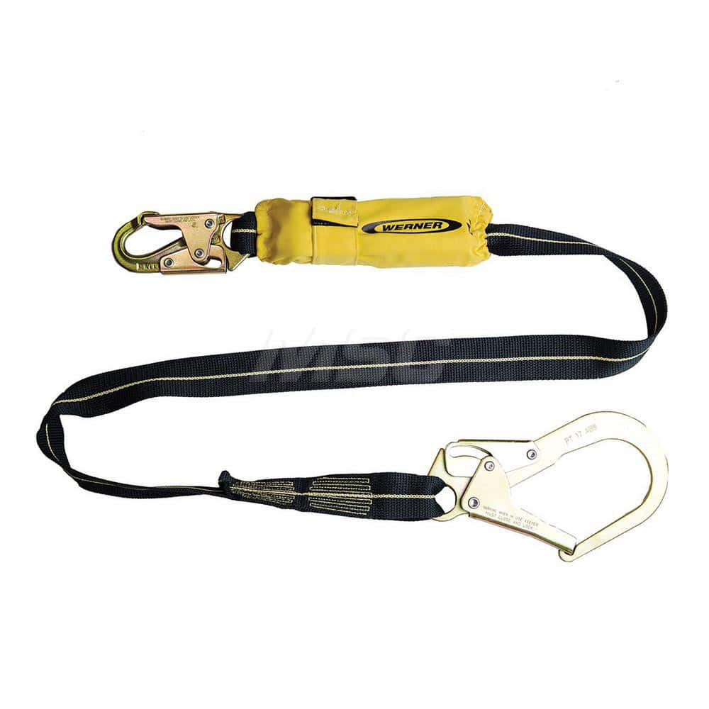 Lanyards & Lifelines; Load Capacity: 5000 lb; Construction Type: Webbing; Harness Type: Ladder Climbing; Lanyard End Connection: Snap Hook; Anchorage End Connection: Rebar Hook; Length Ft.: 6.00