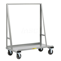 Sheet & Panel Truck: 3,600 lb Capacity, Solid, Steel Platform, 30″ Platform Width, 48″ Platform Length, 9″ Platform Height (2) Rigid & (2) Swivel, Phenolic Casters