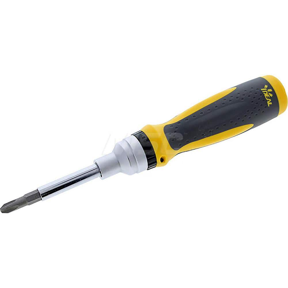 Bit Screwdrivers; Tip Type: Star; Slotted; Hex; Phillips; Square; Drive Size: 7/16; 1/4; 5/16; Slotted Point Size: 0.25 in; 0.1875 in; 0.3125 in; Includes: #3 Phillips; 5/32. in hex; 5/16 in. slotted; 3/16 in. slotted; 1/8 in. hex; 3/16 in. hex; #25 star;