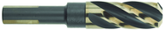 1/2" Dia. - 1-7/8 Flute Length - 4-5/16" OAL - 1/2 3-Flat Shank-HSS-118° Point Angle-Black & Gold-Series 1458 - Reduced Shank Core Drill; - Caliber Tooling