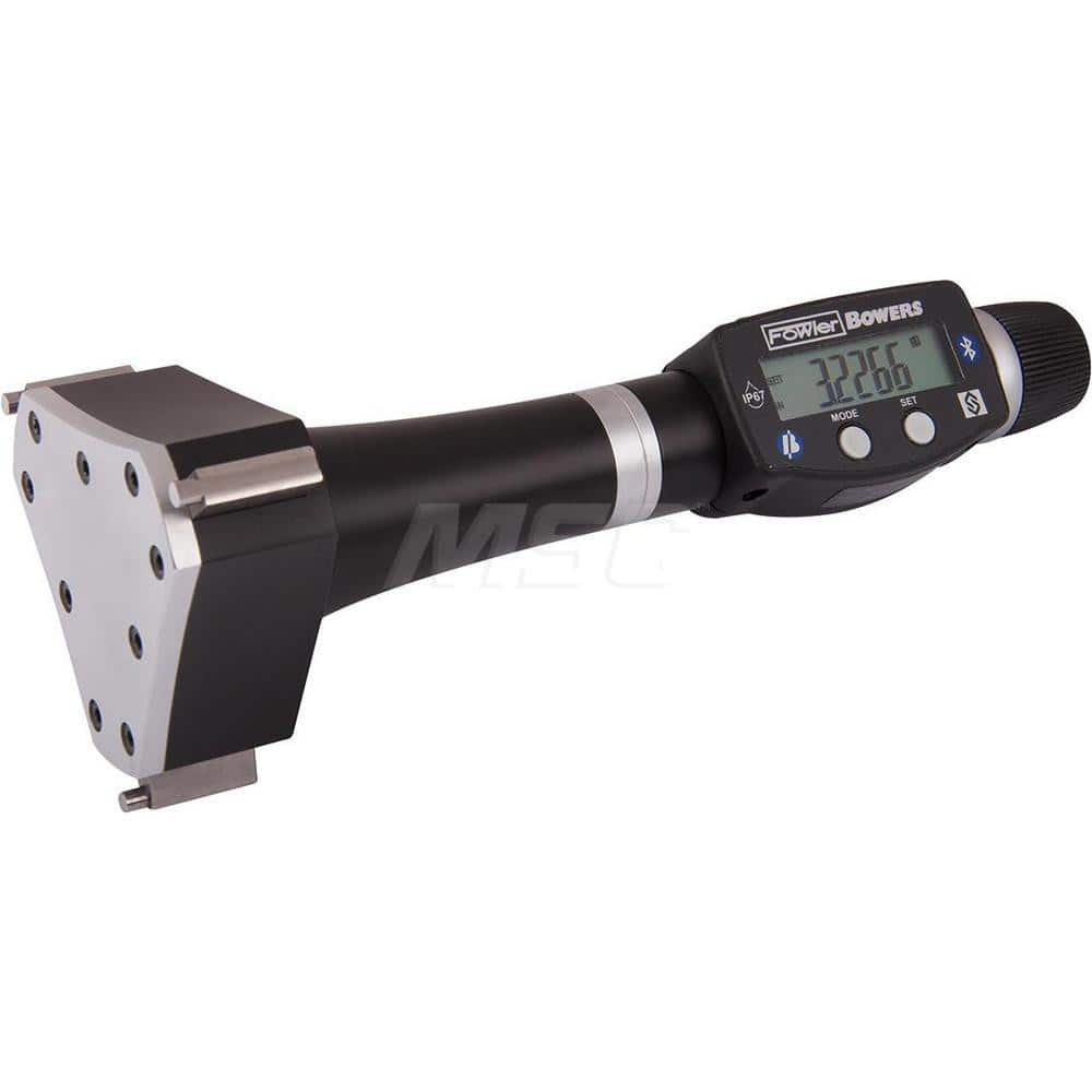 Electronic Bore Gages; Maximum Measurement: 8.00; Minimum Measurement (Decimal Inch): 7; Accuracy: 0.0003″; Pistol Grip: Yes; Gage Depth (Inch): 3.940″; Material: Tungsten Carbide; Batteries Included: Yes; Number Of Batteries: 1; Battery Size: 3V; Battery