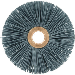 3″ Small Diameter Nylox Wheel Brush, .022/120SC Crimped Fill, 1/2″ Arbor Hole - Caliber Tooling