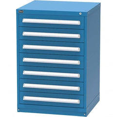 Vidmar - 7 Drawer Bright Blue Steel Modular Storage Cabinet - Caliber Tooling