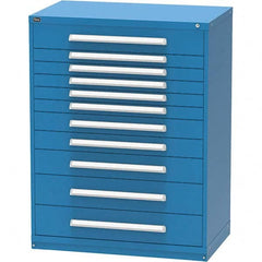 Vidmar - 11 Drawer, 45 Compartment Bright Blue Steel Modular Storage Cabinet - Caliber Tooling