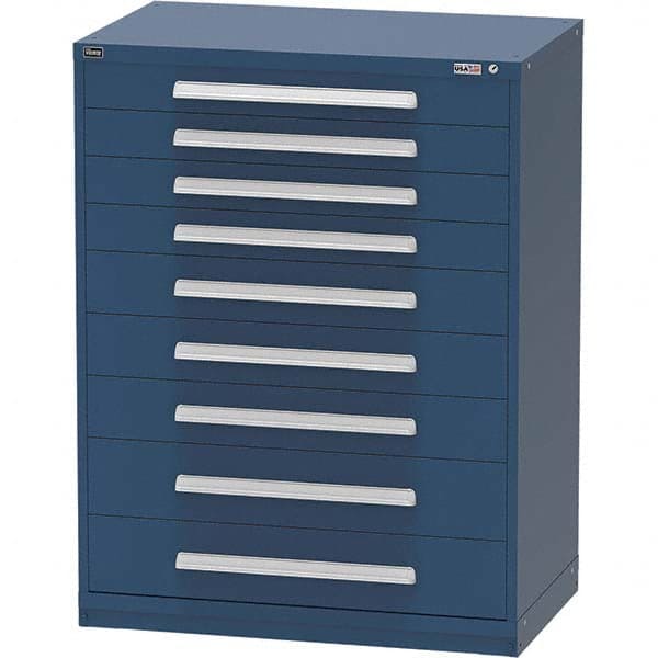 Vidmar - 9 Drawer Bright Blue Steel Modular Storage Cabinet - Caliber Tooling