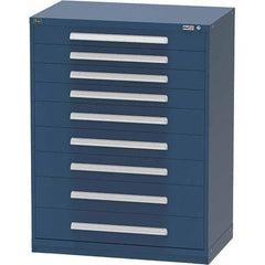 Vidmar - 9 Drawer Bright Blue Steel Modular Storage Cabinet - Caliber Tooling