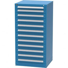 Vidmar - 12 Drawer, 344 Compartment Bright Blue Steel Modular Storage Cabinet - Caliber Tooling